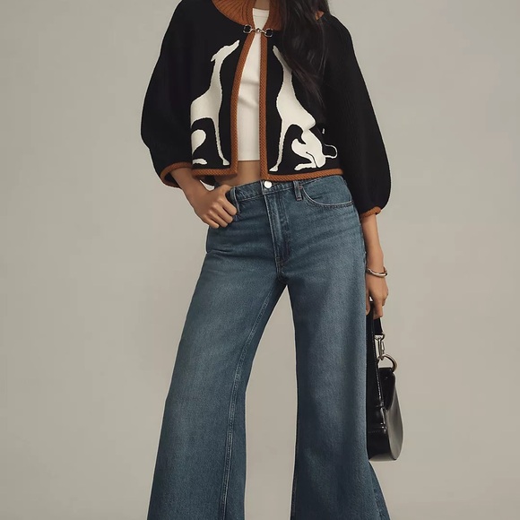 Nwot Maeve cape cardigan Cardigan with Dog Design - Picture 5 of 9